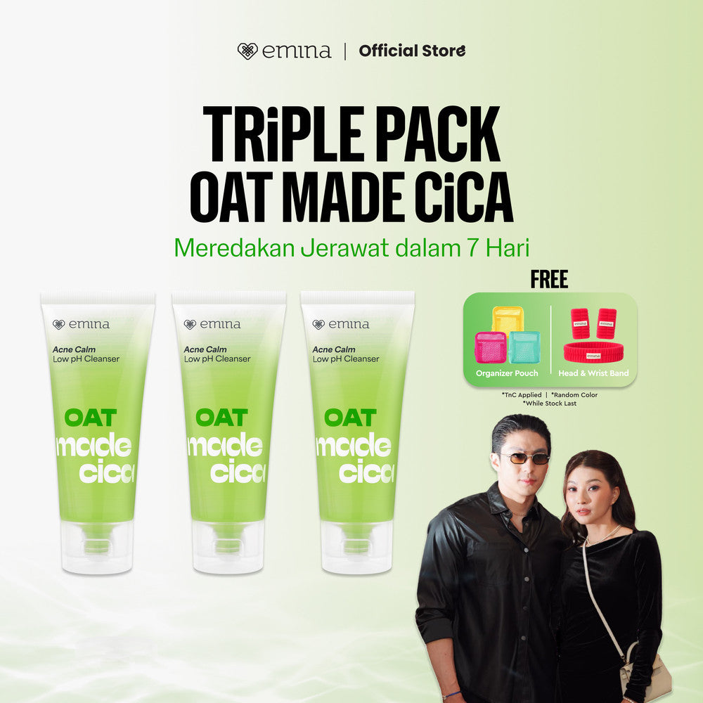 [SPECIAL 11.11] Emina Oat Amino Ceramide Barrier Low pH Gel Cleanser 70ml - Facial Wash Skincare Sabun Muka Cerah Glowing Perbaiki Skin Barrier Cleansing Kontrol Minyak Sebum Lembap Tanpa Ketarik Gentle Cocok Semua Jenis Kulit dan Sensitif Bersih