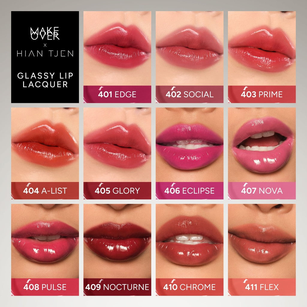 [SPECIAL 11.11] MAKE OVER Juicy Lips Bundle: NEW! Amplify Glass Fluid + Glassy Lip Lacquer - Paket Ombre Lengkap Lip Tint Glassy dan Lip Gloss Lembab Longlasting Lipstik Liptint