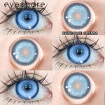 Eyeshare Softlens Big Eyes Merah Biru Ungu Abu-abu Merah Muda 14.5MM 1Pasang Lensa Kontak Cosplay Mata Halloween Softlen