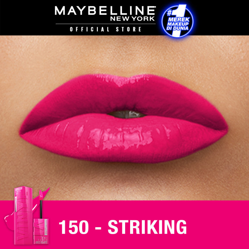 [4 NEW SHADES MILK TEA LIMITED EDITION] MAYBELLINE OFFICIAL Superstay Vinyl Ink 4.2 ml - Shiny Pigmented Liquid Lipstik Lipstick Make Up Lipcream Longlasting Waterproof Tahan Lama 16 Jam Lipstik Lipgloss Lipbalm Liptint