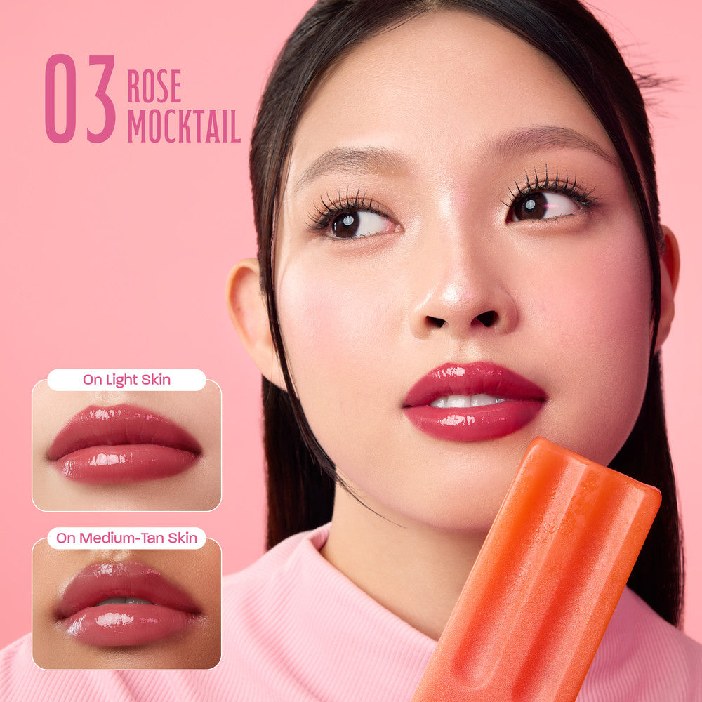 NEW! WARDAH Glossicle Peptide Balm - Ombre Glossicle - Dilengkapi dengan Peptide & UV Filter - Memperkuat Lip Barrier - Tidak Lengket- Glossy - Lip Balm -Lip Tint - Makeup - Natural Gloss - Glossy - Tinted Balm