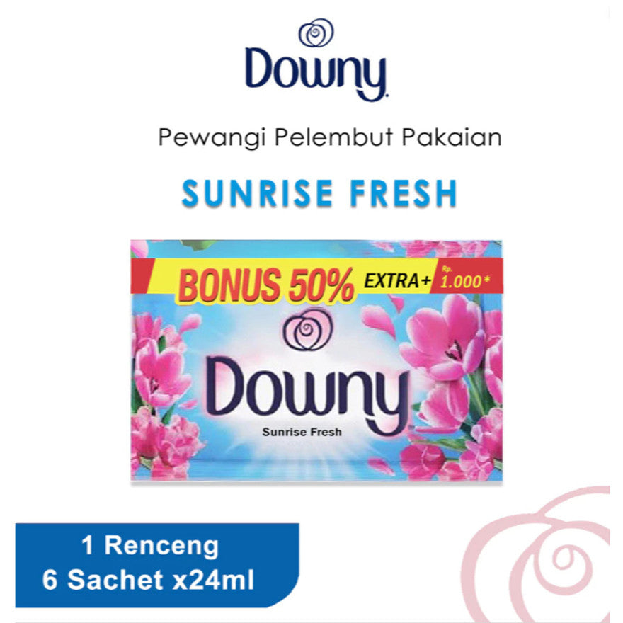 DOWNY Sachet Renceng 6 All Varian 24ml | Downy 1000 Adorable, Floral, Fresh, Milky, Mystiq, Passion