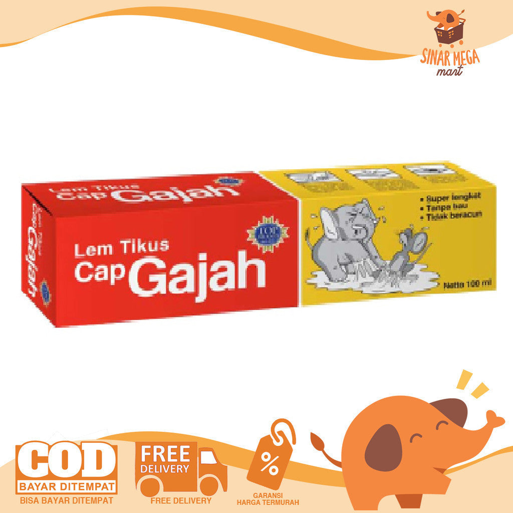 Lem Tikus Tube Cap Gajah 100ml Rat Glue Ekstra Lengket