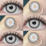 Eyeshare Softlens Big Eyes Merah Biru Ungu Abu-abu Merah Muda 14.5MM 1Pasang Lensa Kontak Cosplay Mata Halloween Softlen