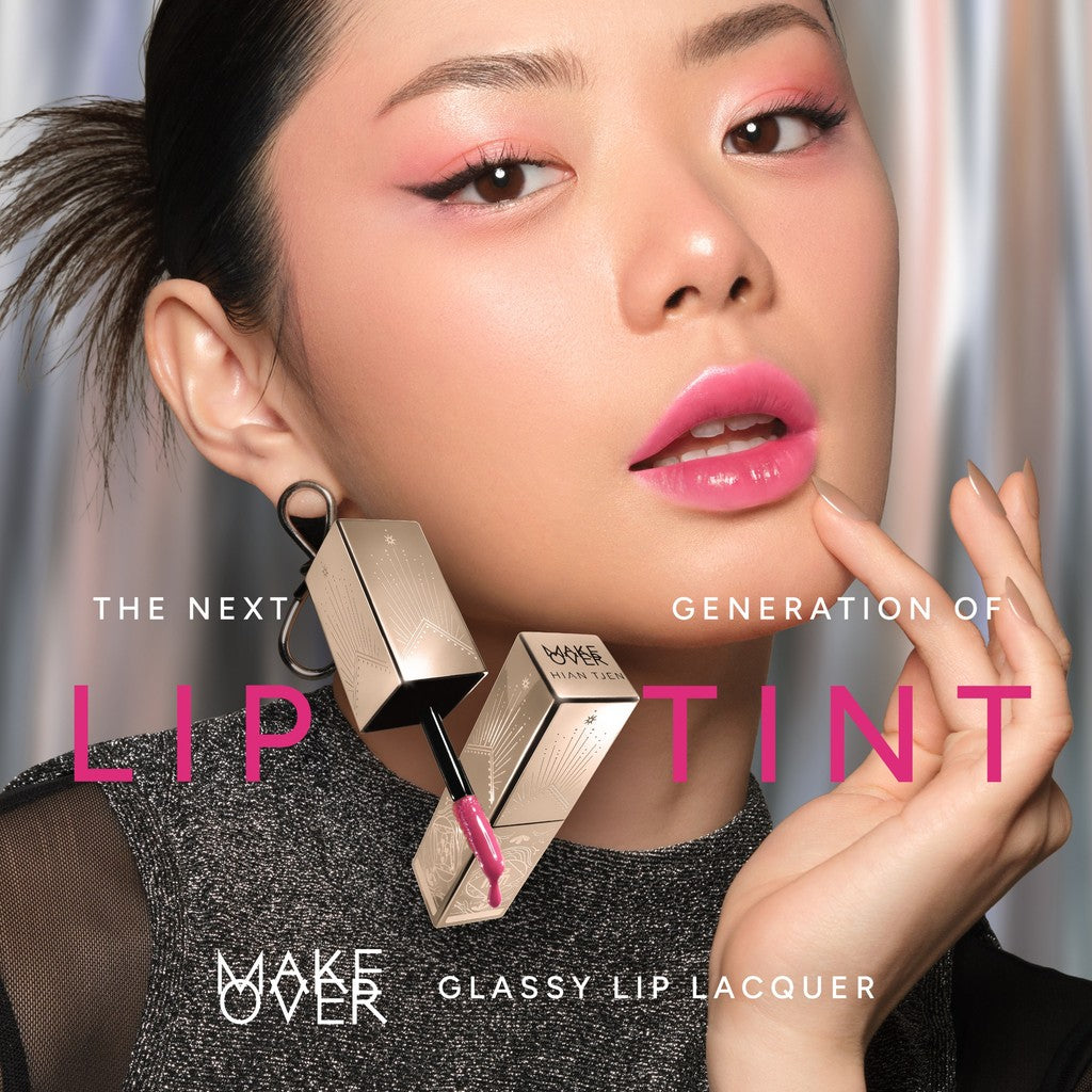 [SPECIAL 11.11] MAKE OVER Juicy Lips Bundle: NEW! Amplify Glass Fluid + Glassy Lip Lacquer - Paket Ombre Lengkap Lip Tint Glassy dan Lip Gloss Lembab Longlasting Lipstik Liptint