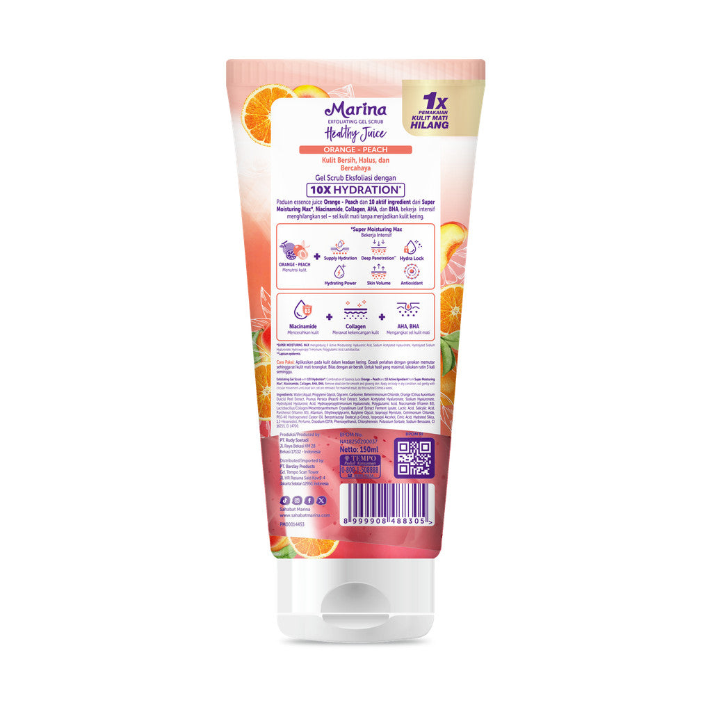 Marina Exfoliating Gel Scrub Healthy Juice 150ml [2pcs]