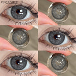 Eyeshare Softlens MONTREAL Gray Big Eyes 14.5mm 1Pasang Lensa Kontak Pupil Berwarna Terang