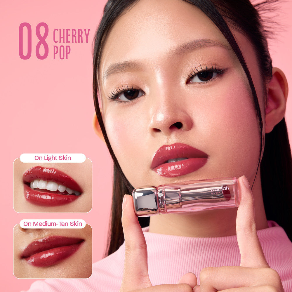 NEW! WARDAH Glossicle Peptide Balm - Ombre Glossicle - Dilengkapi dengan Peptide & UV Filter - Memperkuat Lip Barrier - Tidak Lengket- Glossy - Lip Balm -Lip Tint - Makeup - Natural Gloss - Glossy - Tinted Balm