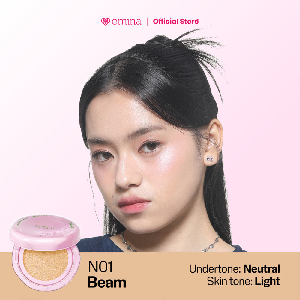 [SPECIAL 11.11] NEW! Emina Glow & Matte 3in1 Skincare Cushion SPF 50 PA++++ 13 G | Flawless Lightweight Make Up Foundation Glowing Skin Transferproof Full High Coverage Bedak Waterproof Sweatproof Dewy Moisturizer Hydrating Barrier Non-Comedogenic BB Crea