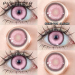 Eyeshare Softlens Big Eyes Merah Biru Ungu Abu-abu Merah Muda 14.5MM 1Pasang Lensa Kontak Cosplay Mata Halloween Softlen