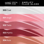 [EXCLUSIVE BUNDLE| B2G3] MAKE OVER Ombre Glassy Lips Bundle: NEW! Amplify Glass Fluid + Lip Amplify Contour Liner FREE Transferproof Matte Lip Cream - Paket Ombre Lengkap Lip Liner dan Lip Gloss Lembab Longlasting Lipstik