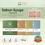 SYUGA Sabun Batang 100gr | Sabun Jerawat Punggung | Sabun Badan Wajah Mencerahkan & Melembabkan