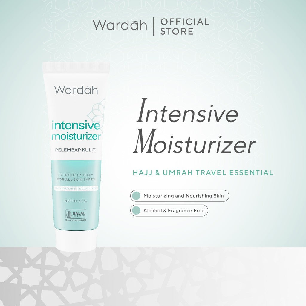 WARDAH Umrah & Hajj Package - Paket Haji dan Umroh - Hair and Body Wash, Face Cleanser, Sunscreen SPF 50 PA+++ , Anti Perspirant Deodorant, Moisturizer, Lip Treatment Balm, ZamZam Water Spray - Skincare