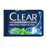 CLEAR Shampoo Sachet Renceng 12 Pcs | Shampo Clear Menthol Segar, Perawatan Komplit 10g