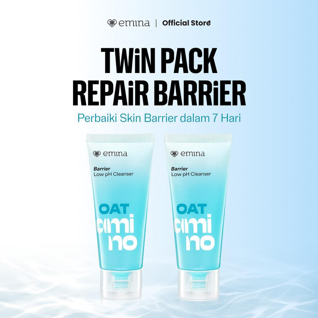 [SPECIAL 11.11] Emina Oat Amino Ceramide Barrier Low pH Gel Cleanser 70ml - Facial Wash Skincare Sabun Muka Cerah Glowing Perbaiki Skin Barrier Cleansing Kontrol Minyak Sebum Lembap Tanpa Ketarik Gentle Cocok Semua Jenis Kulit dan Sensitif Bersih