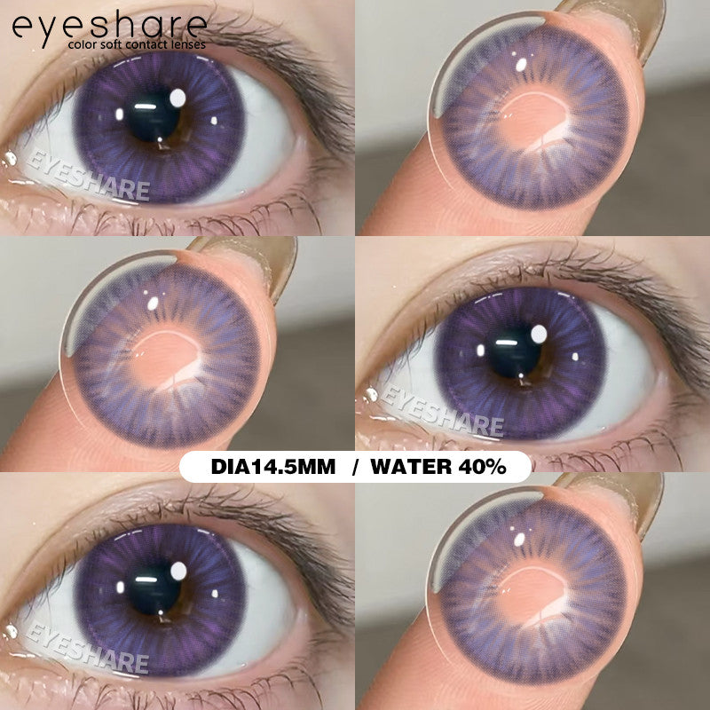 Eyeshare Softlens MONTREAL Gray Big Eyes 14.5mm 1Pasang Lensa Kontak Pupil Berwarna Terang