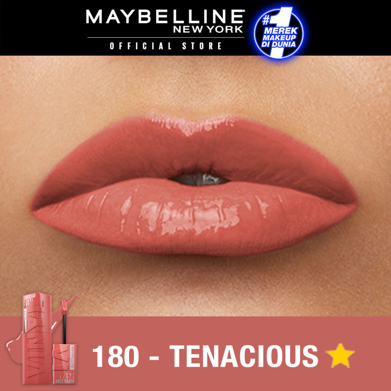 [4 NEW SHADES MILK TEA LIMITED EDITION] MAYBELLINE OFFICIAL Superstay Vinyl Ink 4.2 ml - Shiny Pigmented Liquid Lipstik Lipstick Make Up Lipcream Longlasting Waterproof Tahan Lama 16 Jam Lipstik Lipgloss Lipbalm Liptint