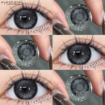 Eyeshare Softlens Big Eyes Merah Biru Ungu Abu-abu Merah Muda 14.5MM 1Pasang Lensa Kontak Cosplay Mata Halloween Softlen