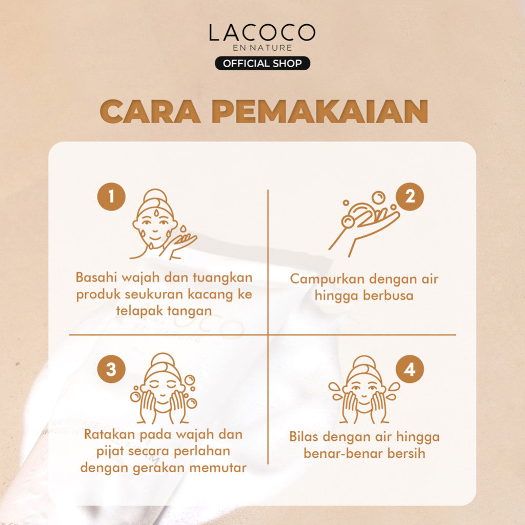 Lacoco Ultimate Golden Swallow Facial Foam 100ml - Facial Wash Pembersih Wajah Tanpa Rasa Kering
