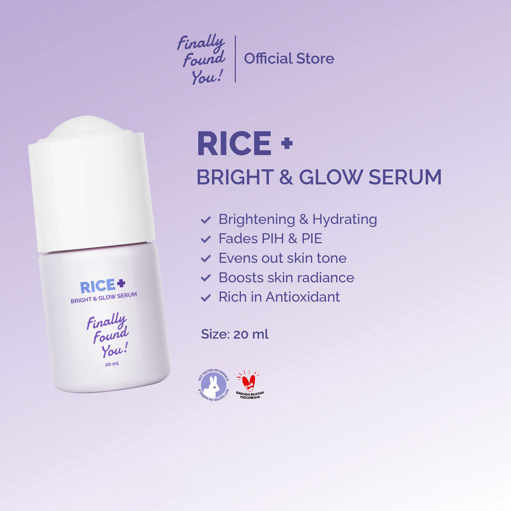 [BUY 2 GET 3] Finally Found You! BrightPrep Kit FREE Rice Toner 100mL: RICE+ BRIGHT & GLOW SERUM & SOY CLEAR Brightening & Dark Spot Serum 20ml