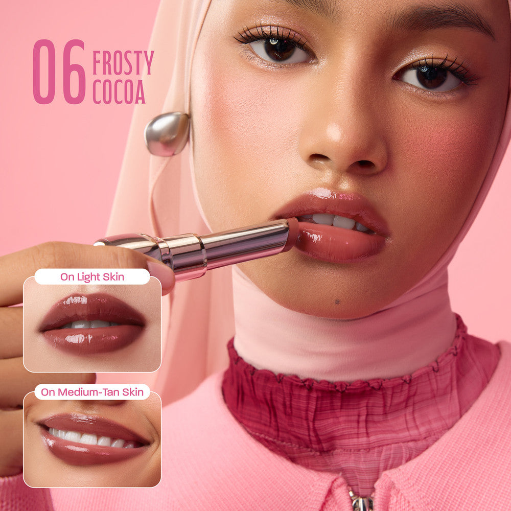 NEW! WARDAH Glossicle Peptide Balm - Ombre Glossicle - Dilengkapi dengan Peptide & UV Filter - Memperkuat Lip Barrier - Tidak Lengket- Glossy - Lip Balm -Lip Tint - Makeup - Natural Gloss - Glossy - Tinted Balm
