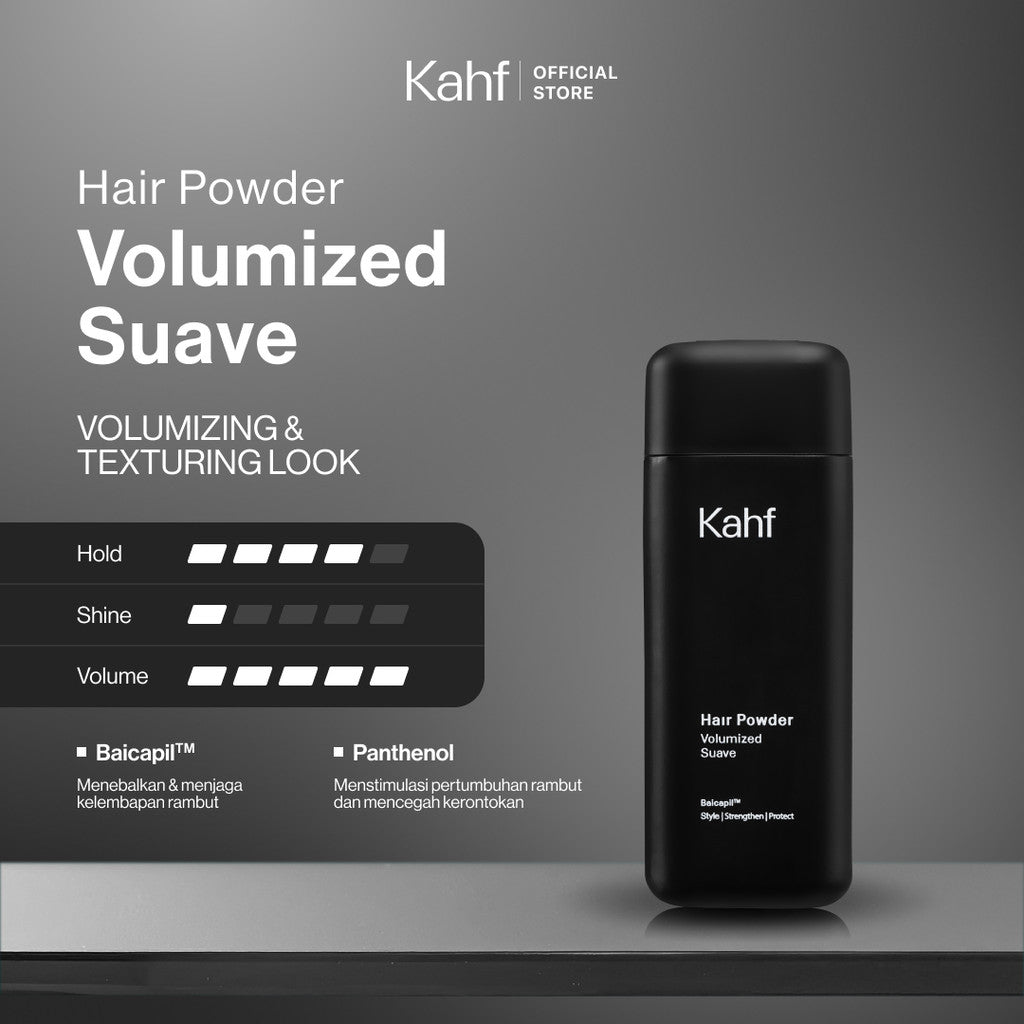 [SPECIAL KAHF DECODE : PAKET GANTENG TANPA RIBET] Paket Rambut On Point & Ready for Big Day (Pomade + Hair Powder + Eau de Toilette) - 3in1 Bundle untuk Mengatasi Rambut Lepek Cocok untuk Acara Penting - Approved by Barber & Suitable for Daily Use