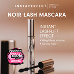Instaperfect Eyes complexion set -  real skin high coverage complexion, healthy glow, blurring, bulu mata "jigrak", Instant lashlift (Skin glow mesh cushion + Noir lash mascara)
