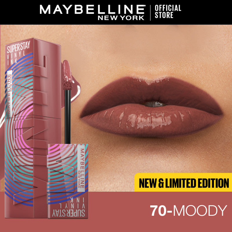 [4 NEW SHADES MILK TEA LIMITED EDITION] MAYBELLINE OFFICIAL Superstay Vinyl Ink 4.2 ml - Shiny Pigmented Liquid Lipstik Lipstick Make Up Lipcream Longlasting Waterproof Tahan Lama 16 Jam Lipstik Lipgloss Lipbalm Liptint