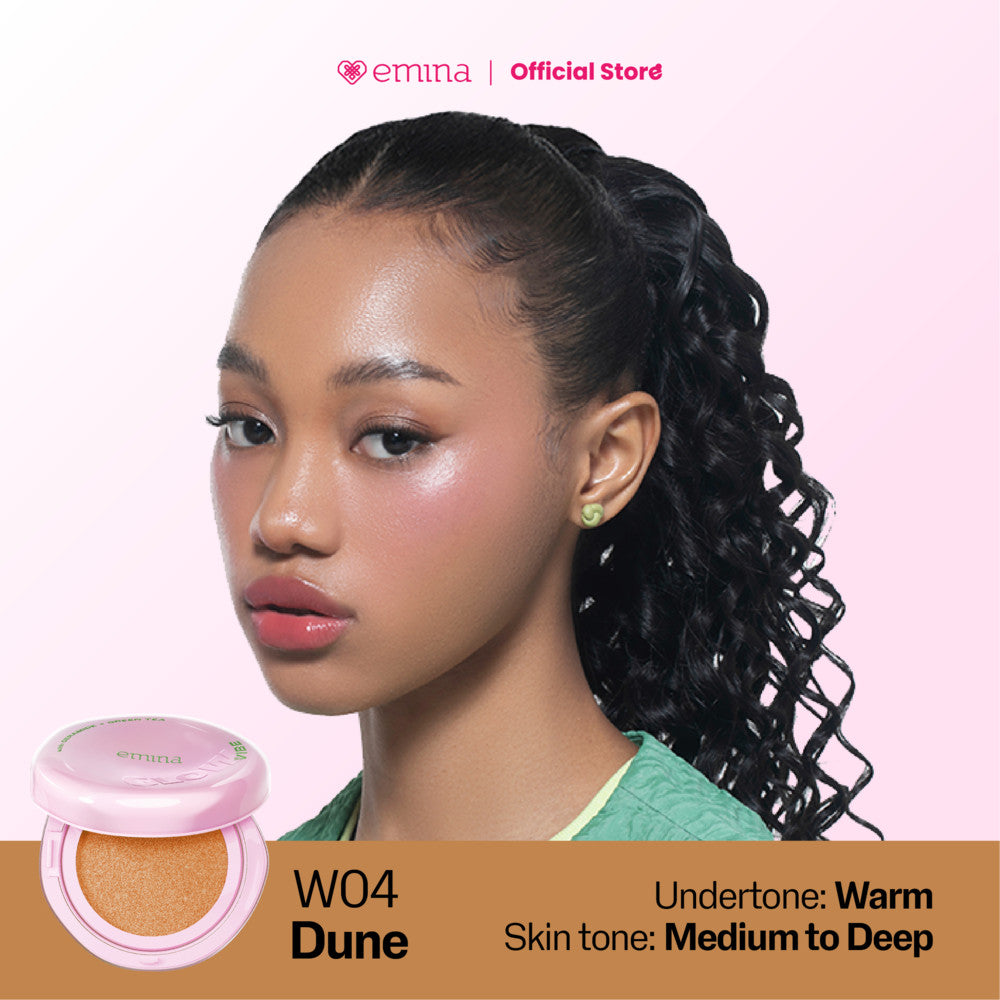 [SPECIAL 11.11] NEW! Emina Glow & Matte 3in1 Skincare Cushion SPF 50 PA++++ 13 G | Flawless Lightweight Make Up Foundation Glowing Skin Transferproof Full High Coverage Bedak Waterproof Sweatproof Dewy Moisturizer Hydrating Barrier Non-Comedogenic BB Crea