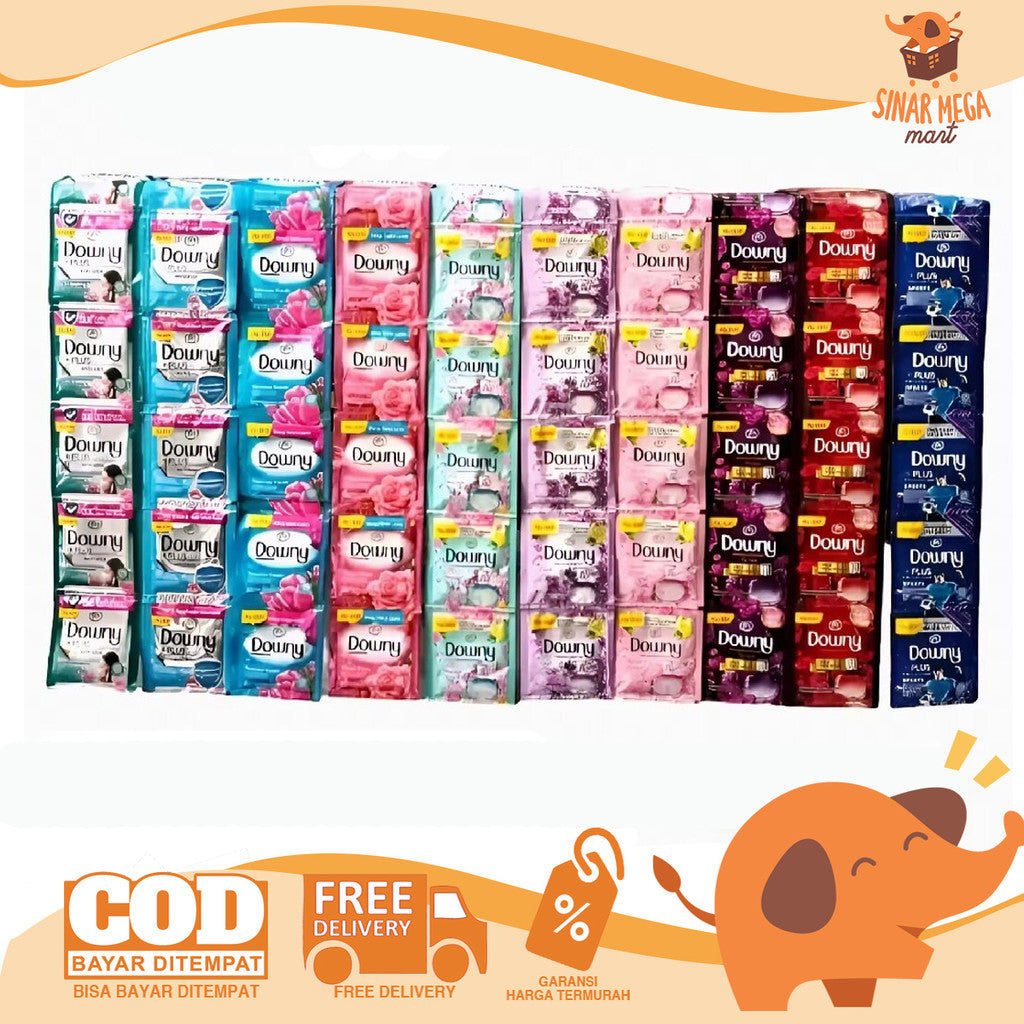 DOWNY Sachet RP.500 Renceng 12 All Varian 8ml | Downy Gopek 500 Adorable, Anti Apek, Floral, French