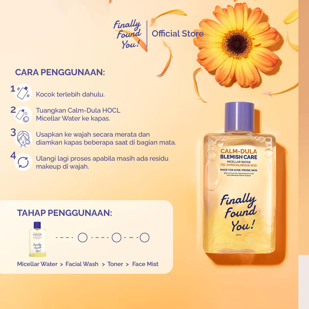 Finally Found You! Calm-Dula HOCL Micellar Water 100ml & 300ml