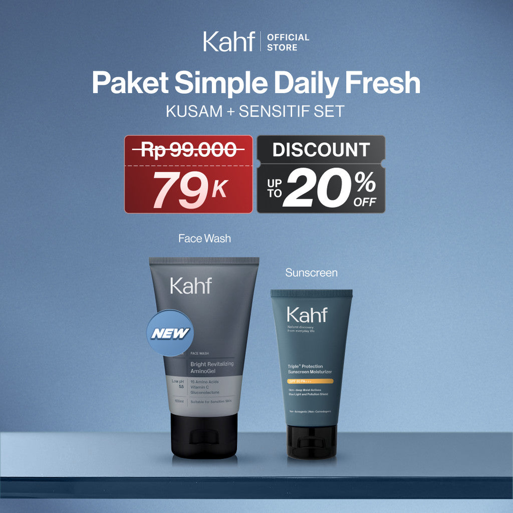 [SPECIAL KAHF DECODE : PAKET PERAWATAN KULIT NORMAL - BERMINYAK] Paket Simple Daily Fresh - 2in1 Bundle  untuk Perawatan Daily Care Use Tanpa Ribet