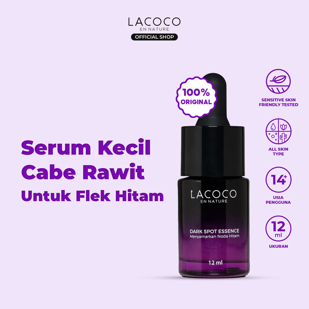 [Lacoco x neybeauty99] Bundle Hempas Jerawat (Dark Spot Essence + Grape Fruit Acne Serum) 2pcs - Set untuk Eksfoliasi wajah/Merawat Kulit Berjerawat/Acne
