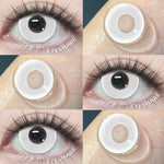 Eyeshare Softlens Big Eyes Merah Biru Ungu Abu-abu Merah Muda 14.5MM 1Pasang Lensa Kontak Cosplay Mata Halloween Softlen