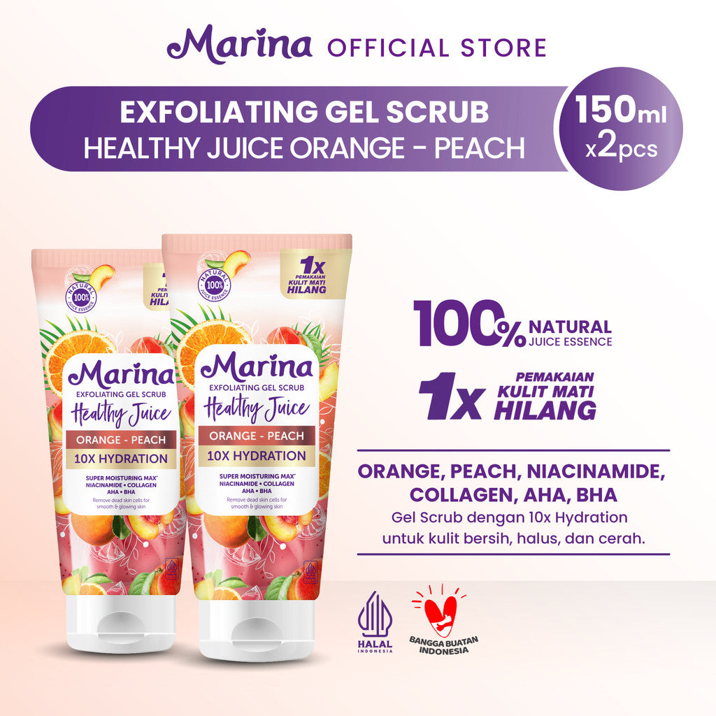 Marina Exfoliating Gel Scrub Healthy Juice 150ml [2pcs]