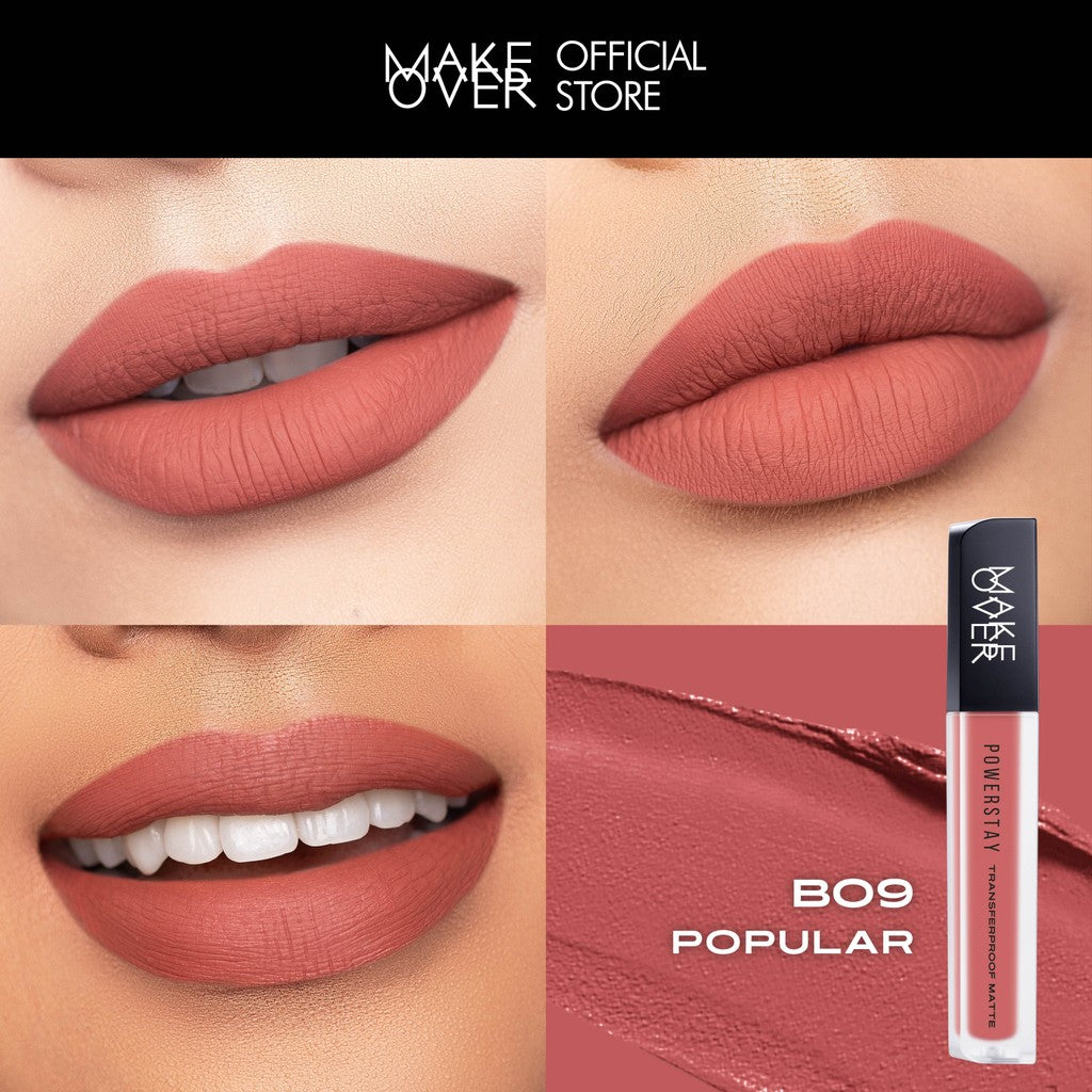 [EXCLUSIVE BUNDLE| B2G3] MAKE OVER Ombre Glassy Lips Bundle: NEW! Amplify Glass Fluid + Lip Amplify Contour Liner FREE Transferproof Matte Lip Cream - Paket Ombre Lengkap Lip Liner dan Lip Gloss Lembab Longlasting Lipstik