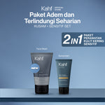 [SPECIAL KAHF DECODE : PAKET PERAWATAN KULIT KERING SENSITIF] Paket Adem & Terlindungi Seharian (Face Wash + Sunscreen) - 2in1 Bundle untuk Menenangkan Kulit Kering/Sensitif & Tetap Terlindungi dari Matahari - Suitable for Daily Use