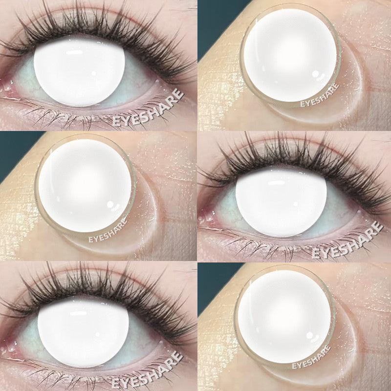 Eyeshare Softlens Big Eyes Merah Biru Ungu Abu-abu Merah Muda 14.5MM 1Pasang Lensa Kontak Cosplay Mata Halloween Softlen