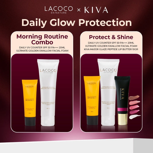 [LACOCO X KIVA] Lip Butter UV Protection Lip Glazed Tint Color Touch Up Makeup Melembapkan Hydrating Plumpy