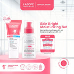 Labore Skin Bright Moisturizing Set - Multi-Pigmentation Brightening Serum 20 ml |   Barrier Revive Cream 50 ml - Serum Brightening Mencerahkan Mengatasi Multi Pigmentasi Bekas Jerawat PIE PIH Moisturizer Kulit Sensitif Skincare Best Seller
