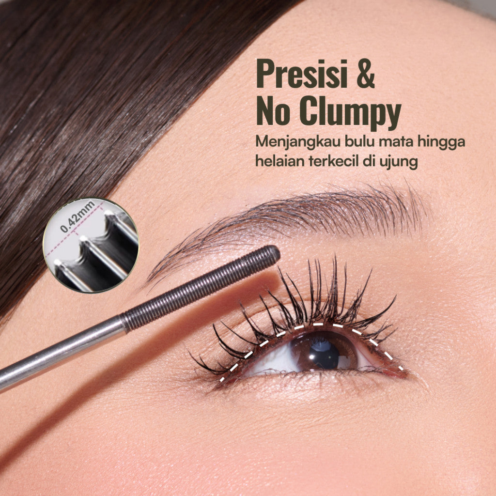 [Wardah Member Exclusive] NEW! WARDAH Mascara - Anti-Gravity Iron Mascara, Hi-Impact Volumizer Mascara, Wardah Zero Trace Mascara Remover - Bulu Mata Lentik Tebal Panjang Natural Maskara Sashfir Ringan Tahan 24 Jam Smudgeproof Waterproof No Clumpy -Makeup