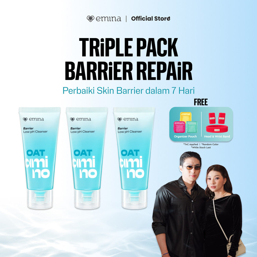 [SPECIAL 11.11] Emina Oat Amino Ceramide Barrier Low pH Gel Cleanser 70ml - Facial Wash Skincare Sabun Muka Cerah Glowing Perbaiki Skin Barrier Cleansing Kontrol Minyak Sebum Lembap Tanpa Ketarik Gentle Cocok Semua Jenis Kulit dan Sensitif Bersih