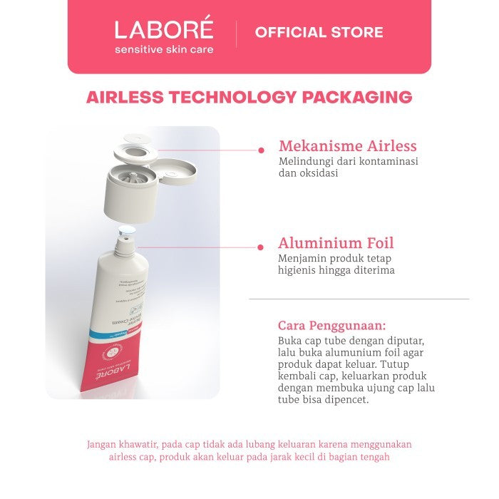 [SAFE FOR BABY AND KIDS - PEDIATRICIAN APPROVED] Labore BiomeRepair Barrier Revive Cream Travel Size 10ml - Moisturizer dan Pelembab Wajah Kulit Sensitif