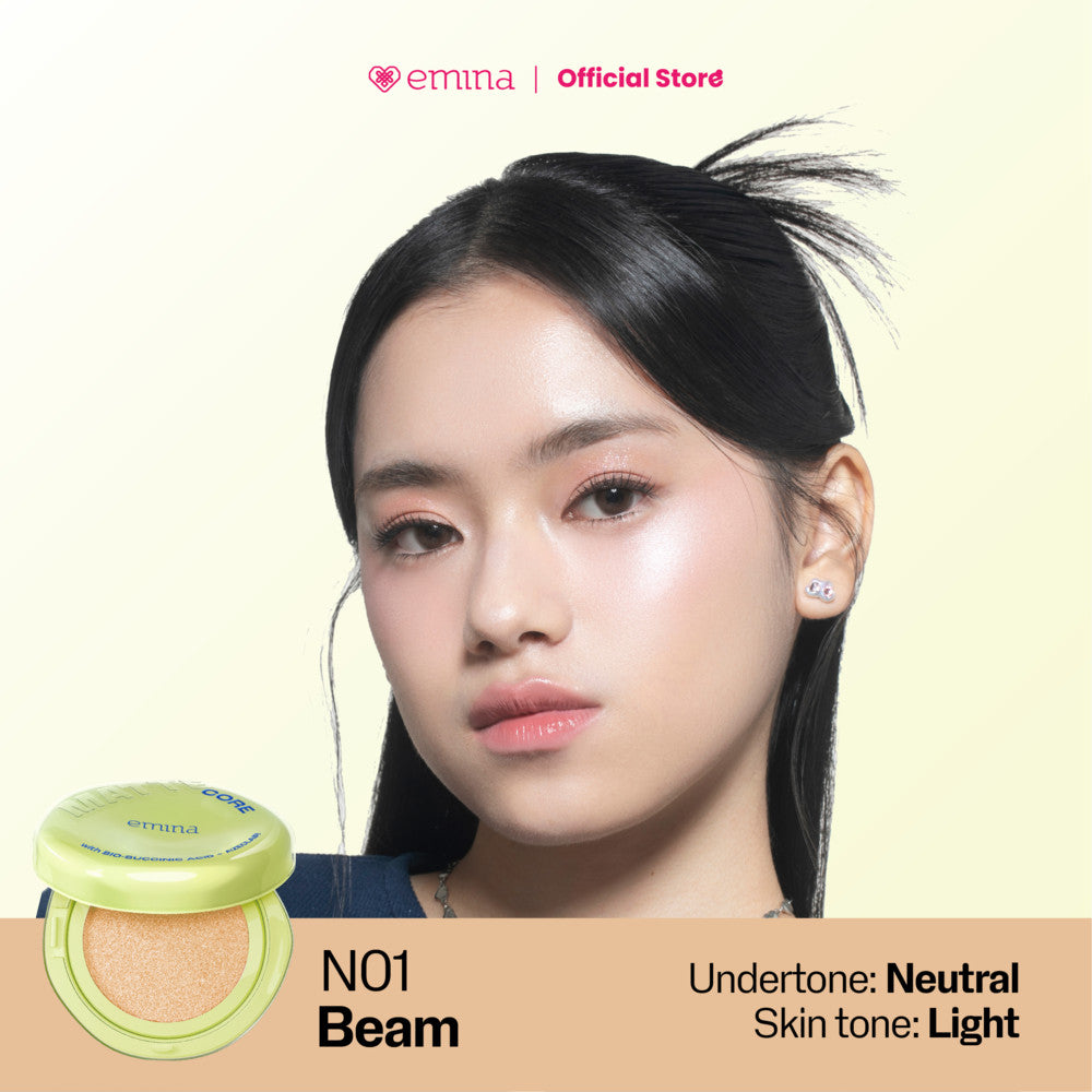 [SPECIAL 11.11] NEW! Emina Glow & Matte 3in1 Skincare Cushion SPF 50 PA++++ 13 G | Flawless Lightweight Make Up Foundation Glowing Skin Transferproof Full High Coverage Bedak Waterproof Sweatproof Dewy Moisturizer Hydrating Barrier Non-Comedogenic BB Crea