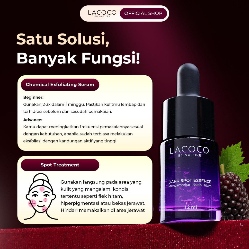 [BEST SELLING] Lacoco Dark Spot Essence Serum Penyamar Flek Hitam Noda Bekas Jerawat Tranexamic Acid Finally Something Glad True Skint