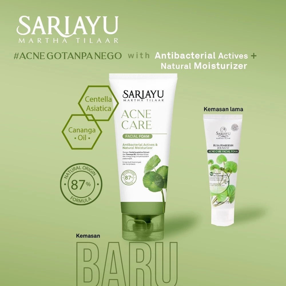 SARI AYU SARIAYU Sari Ayu Facial Foam 100g / 75g - Sabun Pembersih Pencuci Wajah Murah