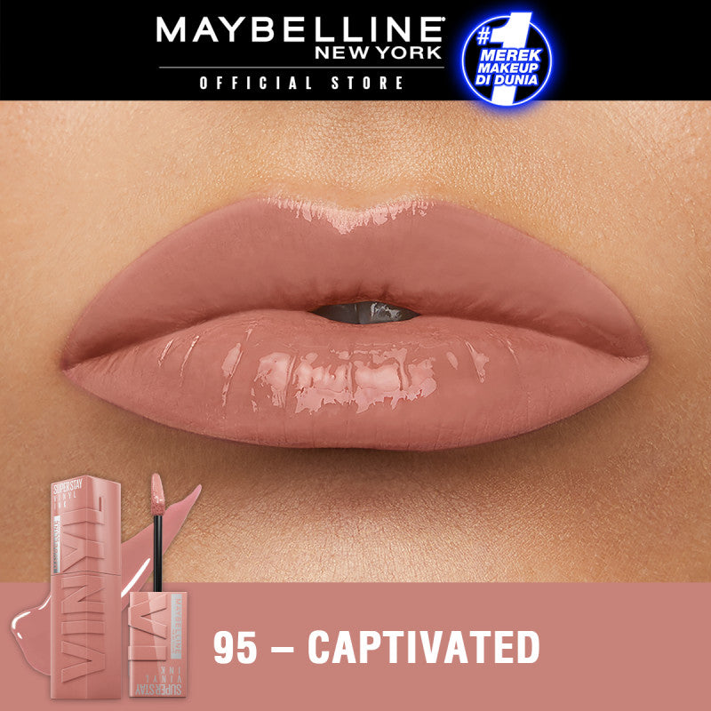 [4 NEW SHADES MILK TEA LIMITED EDITION] MAYBELLINE OFFICIAL Superstay Vinyl Ink 4.2 ml - Shiny Pigmented Liquid Lipstik Lipstick Make Up Lipcream Longlasting Waterproof Tahan Lama 16 Jam Lipstik Lipgloss Lipbalm Liptint