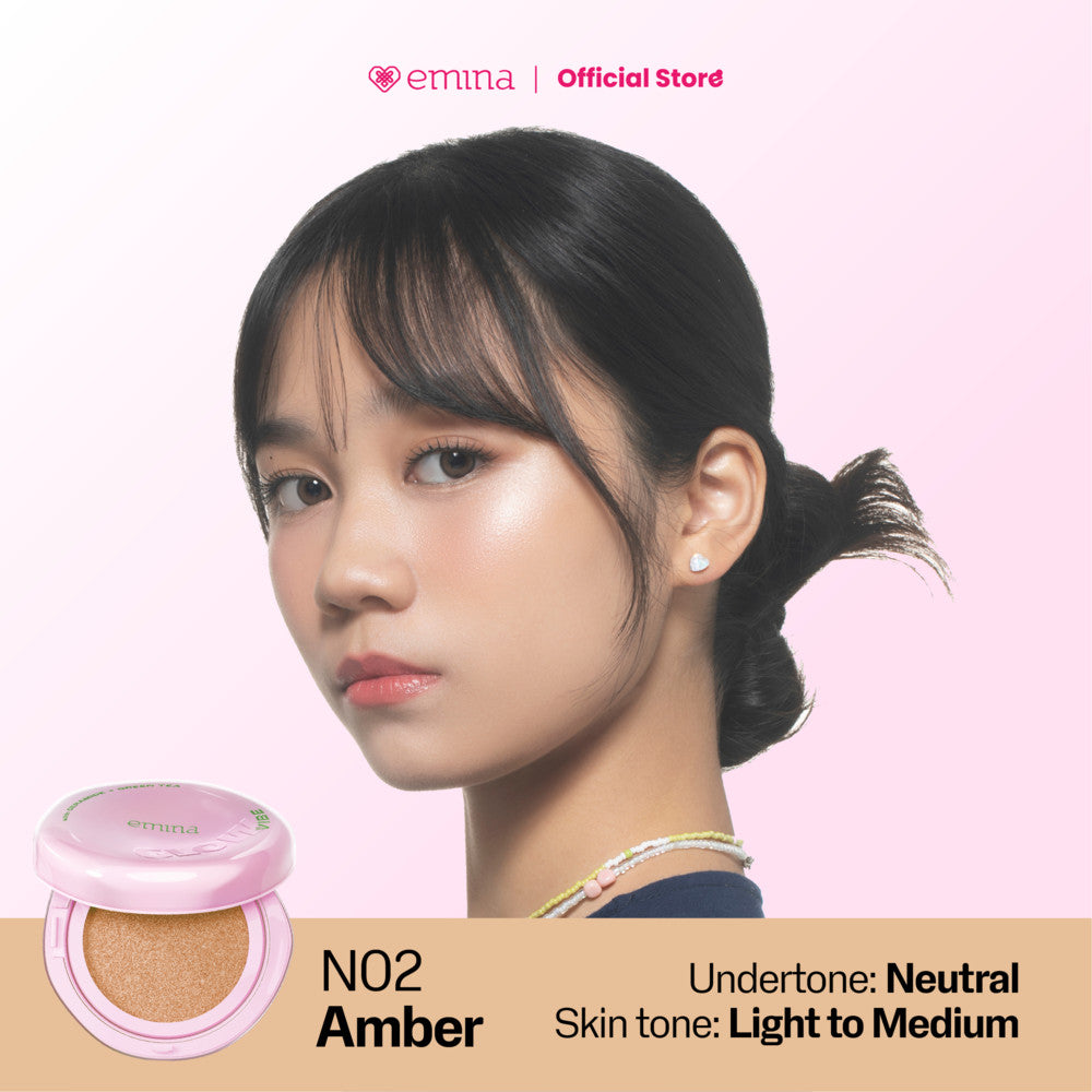 [SPECIAL 11.11] NEW! Emina Glow & Matte 3in1 Skincare Cushion SPF 50 PA++++ 13 G | Flawless Lightweight Make Up Foundation Glowing Skin Transferproof Full High Coverage Bedak Waterproof Sweatproof Dewy Moisturizer Hydrating Barrier Non-Comedogenic BB Crea
