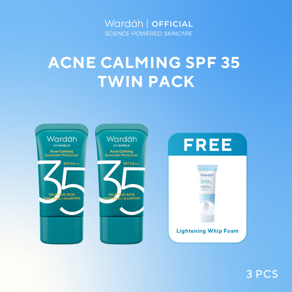 [TINTINTINWIN'S PICKS] TWINPACK WARDAH UV Shield Airy Smooth, Acne Calming, Aqua Fresh, Essential, Tone Up, Physical Sunscreen - Skincare