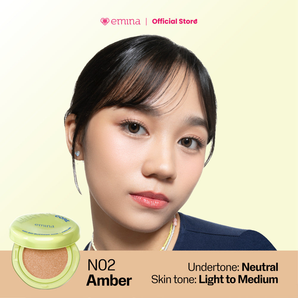 [SPECIAL 11.11] NEW! Emina Glow & Matte 3in1 Skincare Cushion SPF 50 PA++++ 13 G | Flawless Lightweight Make Up Foundation Glowing Skin Transferproof Full High Coverage Bedak Waterproof Sweatproof Dewy Moisturizer Hydrating Barrier Non-Comedogenic BB Crea